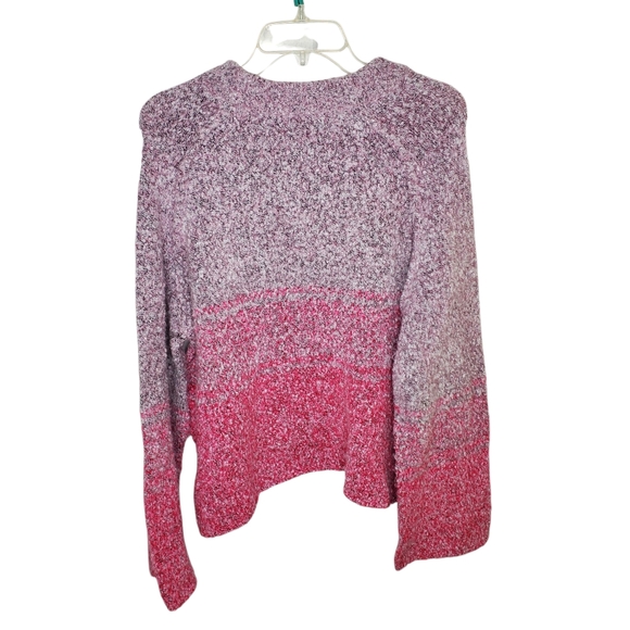 Free People BFF Cocoon Dip Dye Sweater Pink Medium Boho #219 - Picture 3 of 6
